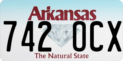 AR license plate 742OCX