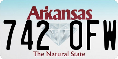 AR license plate 742OFW