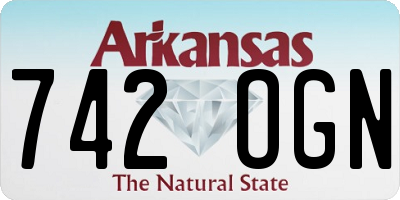 AR license plate 742OGN