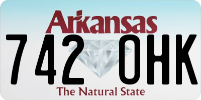 AR license plate 742OHK