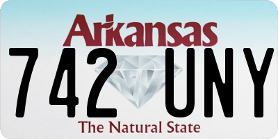 AR license plate 742UNY