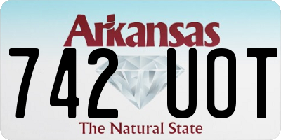 AR license plate 742UOT