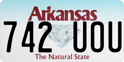 AR license plate 742UOU