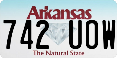AR license plate 742UOW
