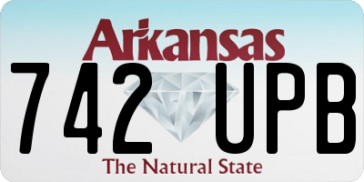 AR license plate 742UPB