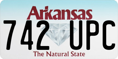 AR license plate 742UPC