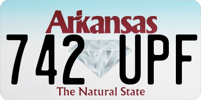 AR license plate 742UPF