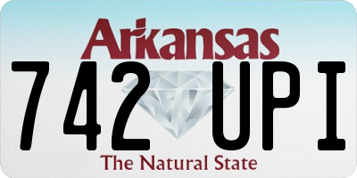 AR license plate 742UPI