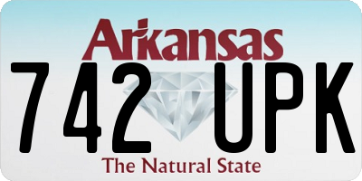AR license plate 742UPK