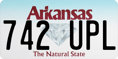 AR license plate 742UPL