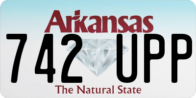 AR license plate 742UPP
