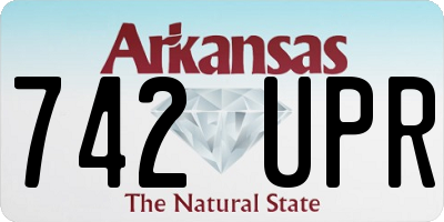 AR license plate 742UPR