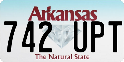 AR license plate 742UPT