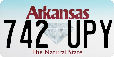 AR license plate 742UPY