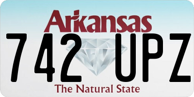 AR license plate 742UPZ