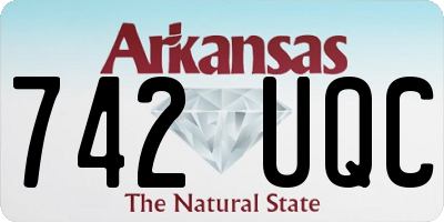 AR license plate 742UQC