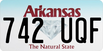 AR license plate 742UQF