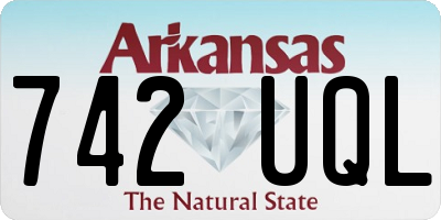 AR license plate 742UQL