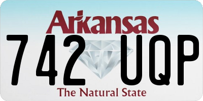 AR license plate 742UQP
