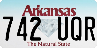 AR license plate 742UQR