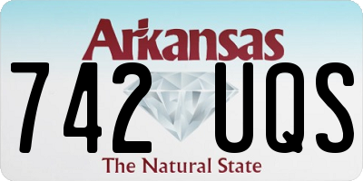 AR license plate 742UQS