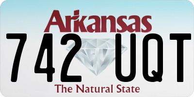 AR license plate 742UQT