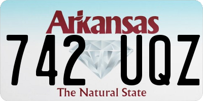 AR license plate 742UQZ
