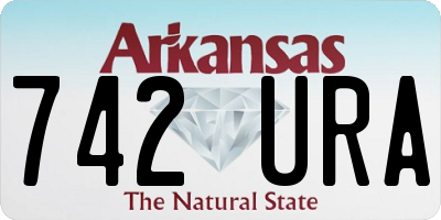 AR license plate 742URA