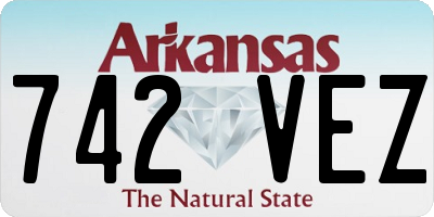 AR license plate 742VEZ