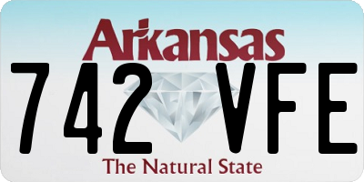 AR license plate 742VFE