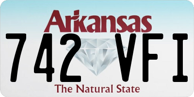 AR license plate 742VFI