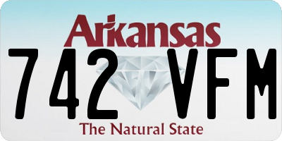 AR license plate 742VFM