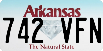 AR license plate 742VFN