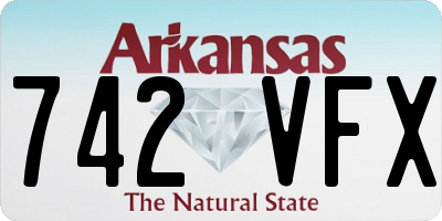 AR license plate 742VFX