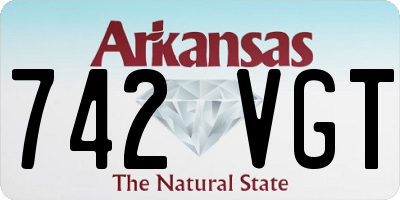 AR license plate 742VGT