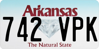 AR license plate 742VPK