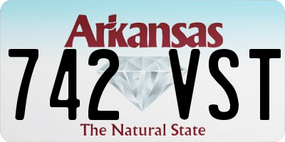 AR license plate 742VST