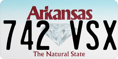 AR license plate 742VSX