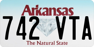 AR license plate 742VTA