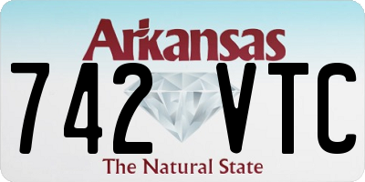 AR license plate 742VTC