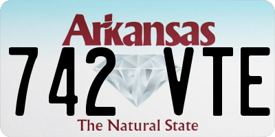 AR license plate 742VTE