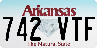 AR license plate 742VTF
