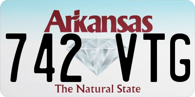 AR license plate 742VTG