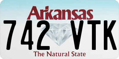 AR license plate 742VTK
