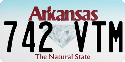 AR license plate 742VTM
