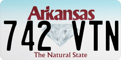 AR license plate 742VTN