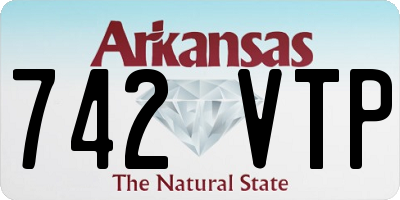 AR license plate 742VTP