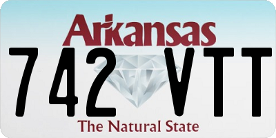 AR license plate 742VTT