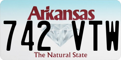 AR license plate 742VTW