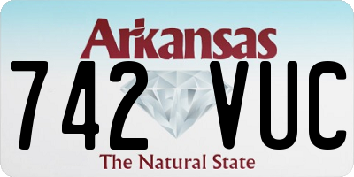 AR license plate 742VUC